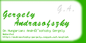 gergely andrasofszky business card